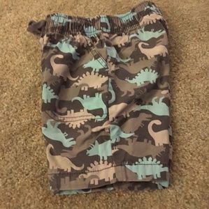 Jumping beans blue brown dinosaur shorts size 2T